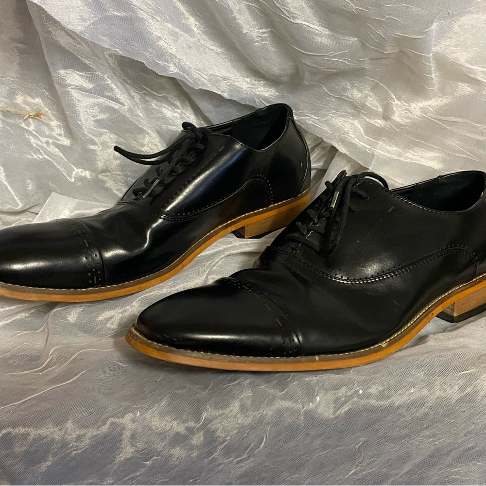 Reaction Kenneth Cole Bradley Lace Up Men’s Dress Shoes Black Size 9.5